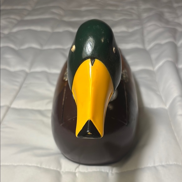Vintage Wooden Mallard Decoy Duck Telephone- 1980’s Brown and Green - Picture 8 of 11